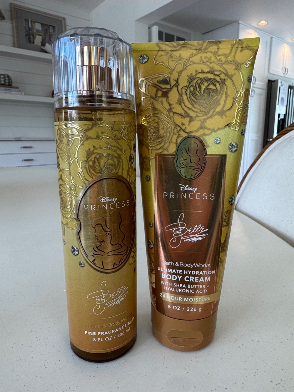 Bath & Body Work Disney Princess Belle Body Cream & Fragrance Mist Set